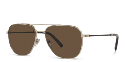 BVLGARI Pilot Sunglasses in Matte Pale Gold – Product Photo 2
