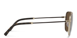 BVLGARI Pilot Sunglasses in Matte Pale Gold – Product Photo 3