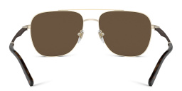 BVLGARI Pilot Sunglasses in Matte Pale Gold – Product Photo 4