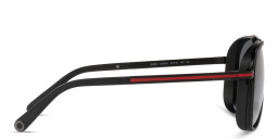 نظارات شمسية أفياتور من بولغري بلون أسود مطفي - صورة المنتج 3