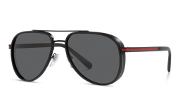 BVLGARI Aviator Sunglasses in Matte Black – Product Photo 2
