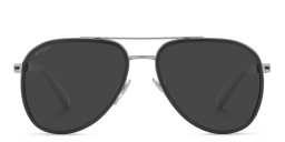 BVLGARI Aviator Sunglasses in Matte Gunmetal – Product Photo 1