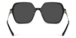 Shop BVLGARI Oversized Square Sunglasses in Black online.