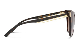 Shop BVLGARI Oversized Cat-Eye Sunglasses in Havana online.