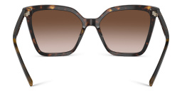 Shop BVLGARI Oversized Cat-Eye Sunglasses in Havana online.