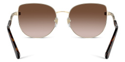 Shop BVLGARI Cat-Eye Sunglasses in Pale Gold online.