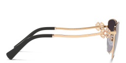 Shop BVLGARI Cat-Eye Sunglasses in Rose Gold online.