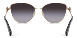 Shop BVLGARI Cat-Eye Sunglasses in Rose Gold online.
