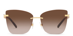 Dolce & Gabbana Rimless Butterfly Sunglasses in Gold – Product Photo 1