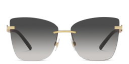 Dolce & Gabbana Rimless Butterfly Sunglasses in Gold – Product Photo 1