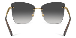 Dolce & Gabbana Rimless Butterfly Sunglasses in Gold – Product Photo 4