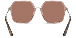 Dolce & Gabbana Oversized Square Sunglasses in Fleur Caramel – Product Photo 4