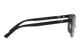 Shop Emporio Armani Square Sunglasses in Matte Black online.