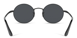 Shop GIORGIO ARMANI Round Sunglasses in Matte Black online.