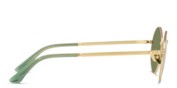 Shop GIORGIO ARMANI Round Sunglasses in Matte Pale Gold online.