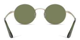 Shop GIORGIO ARMANI Round Sunglasses in Matte Pale Gold online.