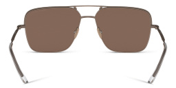 Shop GIORGIO ARMANI Aviator Sunglasses in Matte Bronze online.