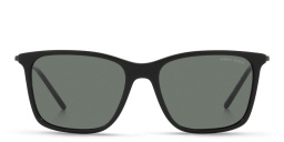 نظارات شمسية مربّعة من جورجو أرماني بلون أسود مطفي - صورة المنتج 1