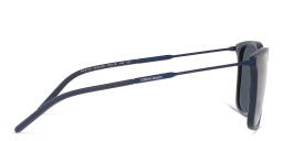 Shop GIORGIO ARMANI Square Sunglasses in Matte Blue online.