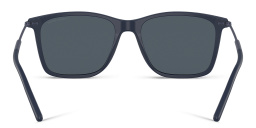 Shop GIORGIO ARMANI Square Sunglasses in Matte Blue online.