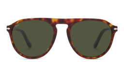 Shop PERSOL Unisex Aviator Sunglasses in Havana online.