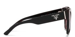 نظارات شمسية مربّعة بشعار العلامة من برادا بلون أسود - صورة المنتج 3