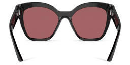 نظارات شمسية مربّعة بشعار العلامة من برادا بلون أسود - صورة المنتج 4