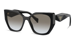 PRADA Logo Signature Pillow Sunglasses in Black – Product Photo 2