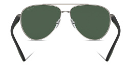 Prada Linea Rossa Aviator Sunglasses in Silver – Product Photo 4
