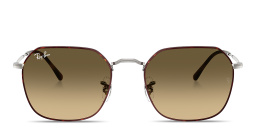 Shop Ray-Ban Jim Unisex Irregular Sunglasses in Havana On Gunmetal online.