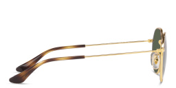 Shop Ray-Ban Junior Jack Kids Irregular Sunglasses in Gold online.