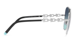 Shop TIFFANY Aviator Sunglasses in Silver online.