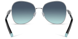 Shop TIFFANY Aviator Sunglasses in Silver online.