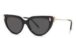Shop TIFFANY Cat-Eye Sunglasses in Black online.