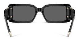 Shop TIFFANY Rectangle Sunglasses in Black online.
