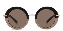 Shop TIFFANY Round Sunglasses in Black online.