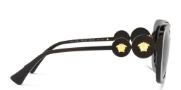 VERSACE Double Medusa square sunglasses in Black – Product Photo 3