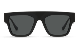 VERSACE 90s Vintage Logo Sunglasses in Black – Product Photo 1