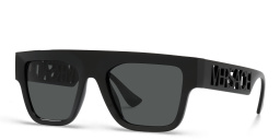 VERSACE 90s Vintage Logo Sunglasses in Black – Product Photo 2