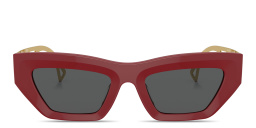 VERSACE Irregular Sunglasses in Red – Product Photo 1