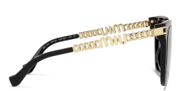 Shop MIU MIU Pillow Sunglasses in Black online.