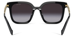 Shop MIU MIU Pillow Sunglasses in Black online.