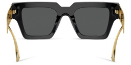VERSACE 90s Vintage Logo Sunglasses in Matte Black – Product Photo 4