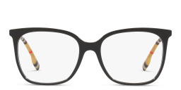 Shop BURBERRY Square Eyeglasses in Black online.