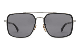 DAVID BECKHAM Rectangle Sunglasses in Black Ruthenium – Product Photo 1