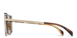 نظارات شمسية مستطيل من ديفيد بيكهام بلون رمادي ذهبي - صورة المنتج 2