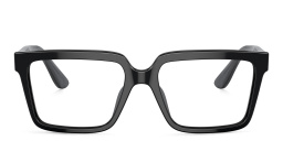 GIORGIO ARMANI Wide Square Eyeglasses in Black – Product Photo 1