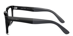 GIORGIO ARMANI Wide Square Eyeglasses in Black – Product Photo 3
