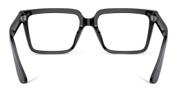GIORGIO ARMANI Wide Square Eyeglasses in Black – Product Photo 4