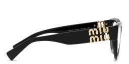 MIU MIU Panthos Eyeglasses in Black – Product Photo 3